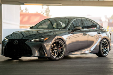 Lexus IS350 F-Sport with Eibach lowering springs