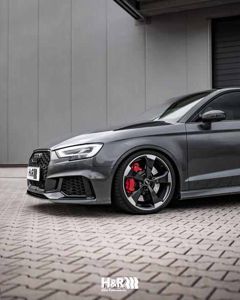 Audi RS3 on H&R coilover kit