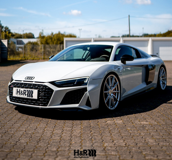 Audi R8 lowered on H&R