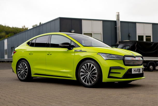 Skoda Enyaq Coupé RS iV with H&R Lowering Springs