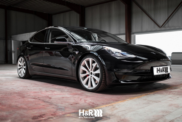 Tesla Model 3 on H&R sport springs